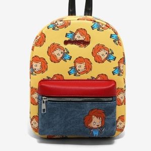 Child's Play Chibi Chucky Mini Backpack & Enamel Pin Bundle